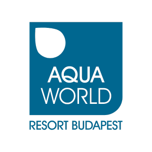 Aquaworld Resort Budapest logó – családbarát wellness- és élményfürdő-komplexum Budapesten.